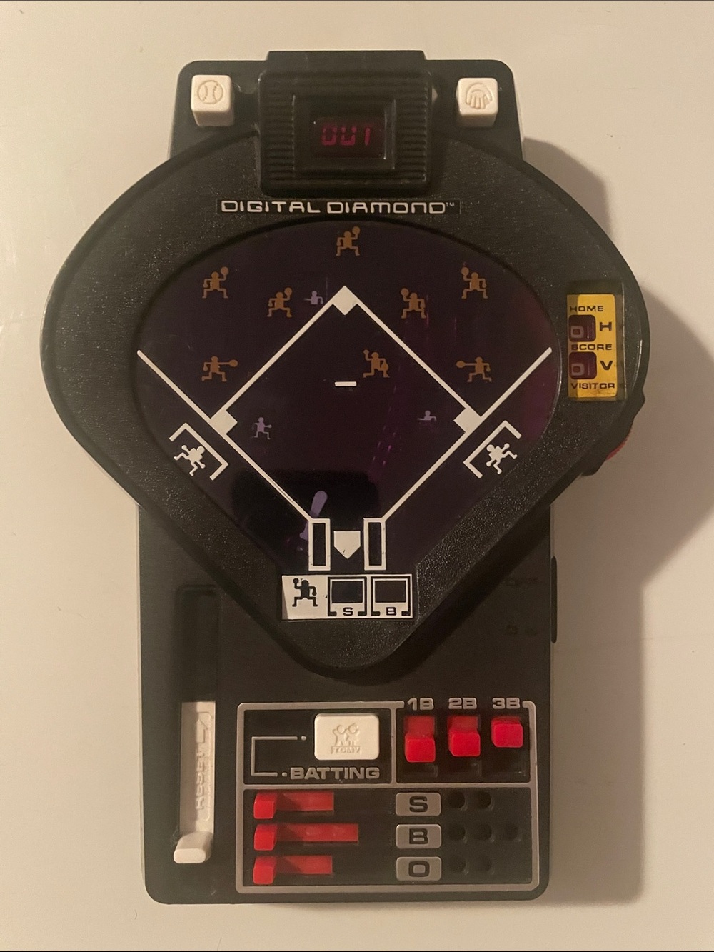 Used Parker Digital Diamond Baseball Handheld Game - Black & Blue